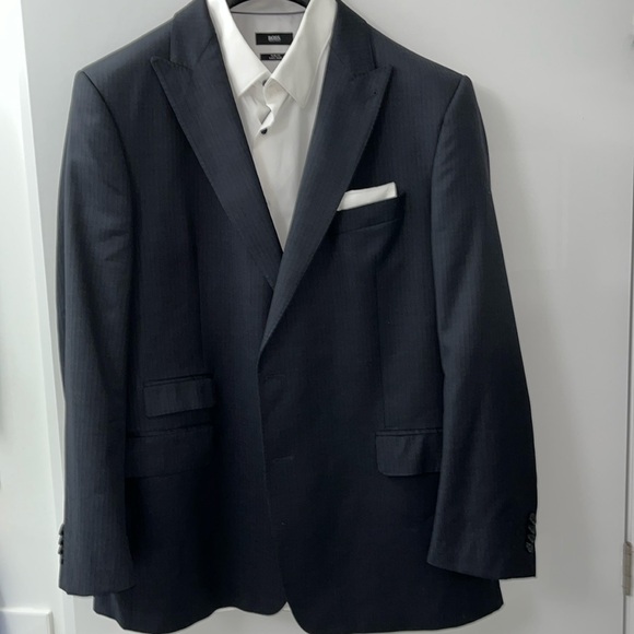 Simon Carter Sports Jacket size 46R, 2 Button Closure, 3” Peak Lapels, Like New - Picture 5 of 17